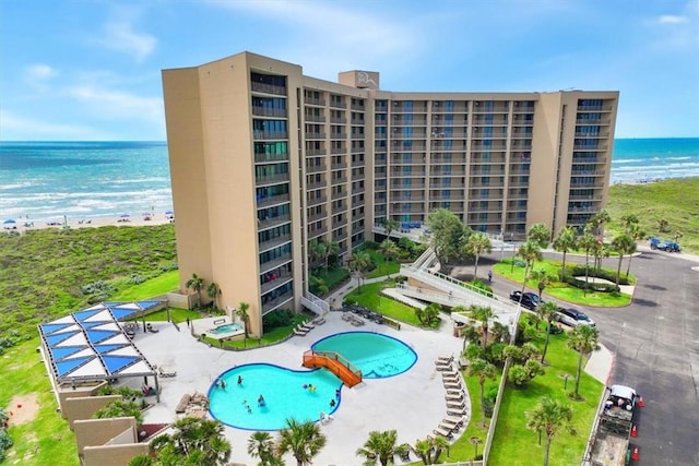 6649 Seacomber Dr Unit 807, Port Aransas, TX 78373 - view of pool with a water view