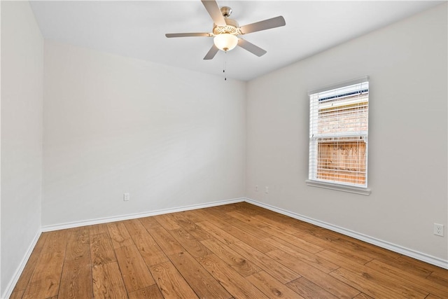 2718 Yeager Dr, Corpus Christi, TX 78410 - empty room with wood-type flooring and a ceiling fan