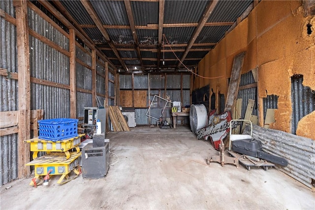 misc room featuring concrete flooring