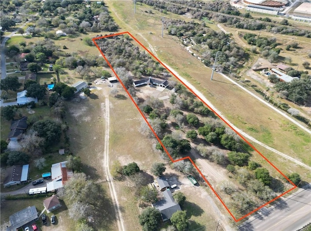12631 Leopard St, Corpus Christi, TX 78410 - aerial overview of property's location featuring property boundaries highlighted