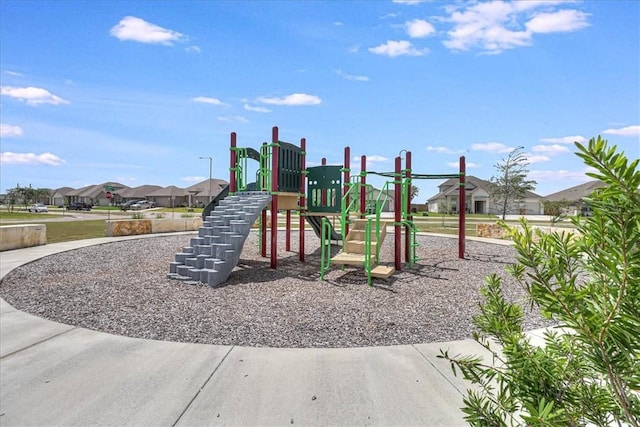 view of jungle gym