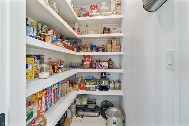 view of pantry