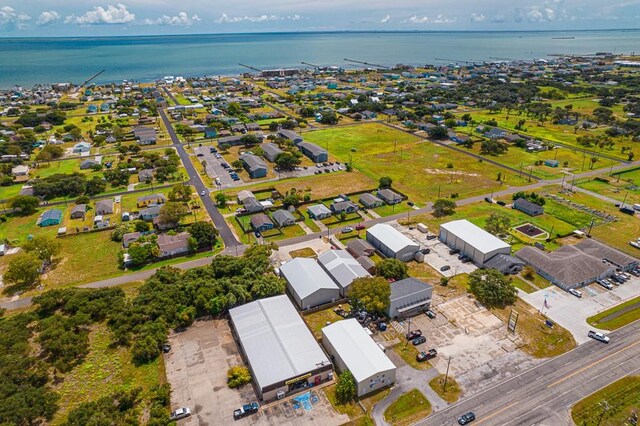 906 S Young St, Rockport, TX 78382 - drone / aerial view featuring a water view