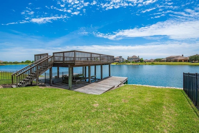 5716 S Oso Pkwy, Corpus Christi, TX 78414 - dock area with a water view and stairs