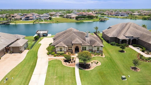 5716 S Oso Pkwy, Corpus Christi, TX 78414 - aerial view of residential area featuring a nearby body of water