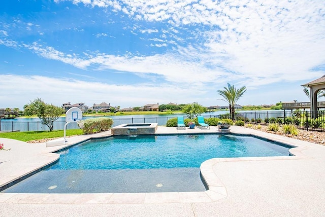 5716 S Oso Pkwy, Corpus Christi, TX 78414 - view of pool with a patio, a pool with connected hot tub, and a storage shed