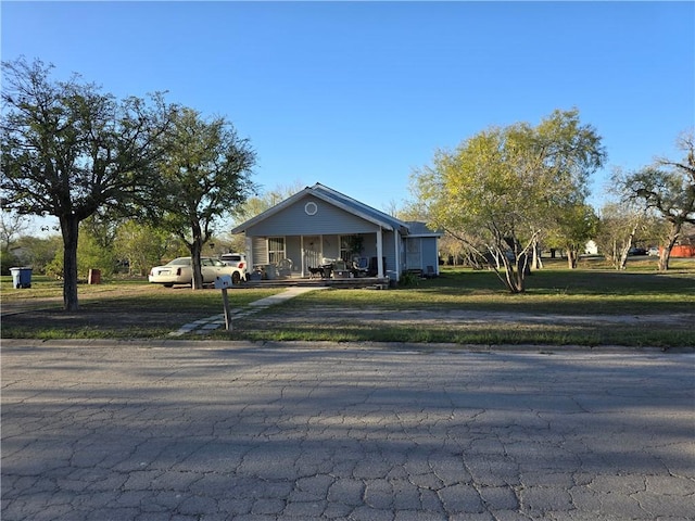 view of front of home with a porch