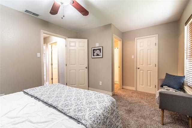 7322 Milky Way Dr, Corpus Christi, TX 78412 - carpeted bedroom with baseboards and a ceiling fan