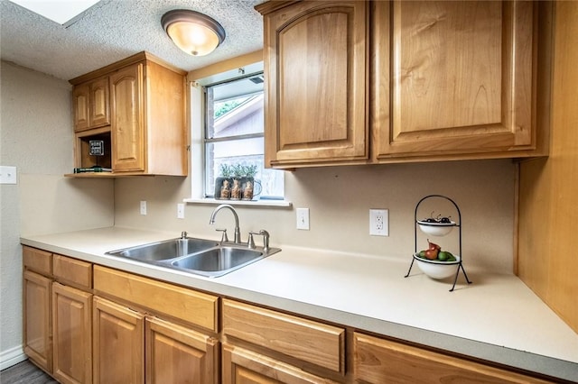 7322 Milky Way Dr, Corpus Christi, TX 78412 - kitchen featuring light countertops and a textured ceiling