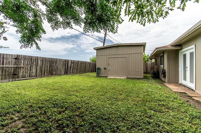 7322 Milky Way Dr, Corpus Christi, TX 78412 - fenced backyard with a shed
