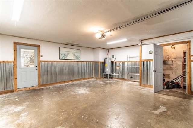 7322 Milky Way Dr, Corpus Christi, TX 78412 - garage featuring water heater and a garage door opener