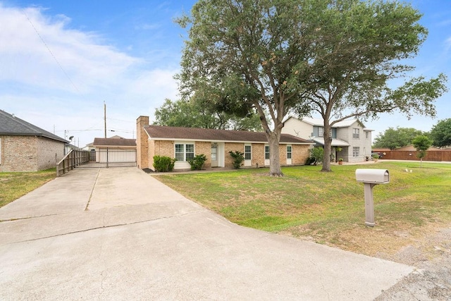 3605 Rushing Blvd, Corpus Christi, TX 78410 - view of front of property with a chimney and brick siding