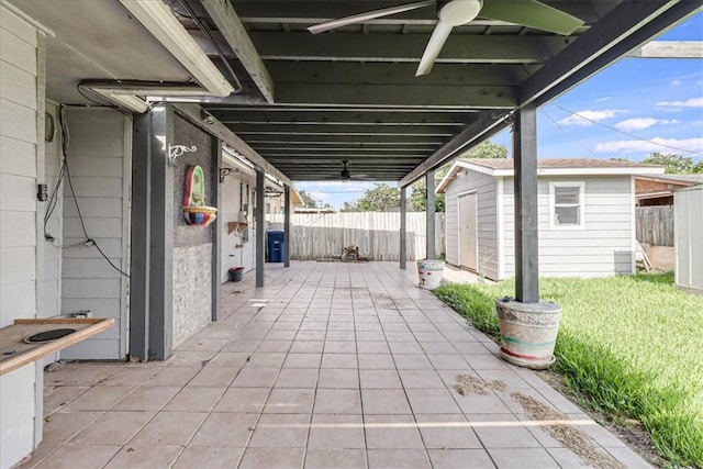 10502 Hemlock Rd, Corpus Christi, TX 78410 - view of patio / terrace with a shed