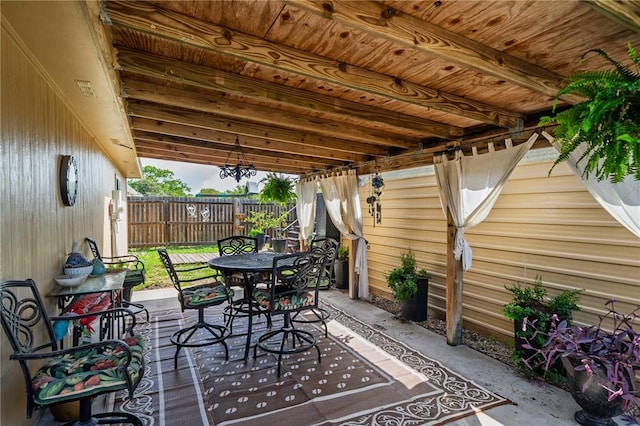119 Misty Ln, Aransas Pass, TX 78336 - view of patio / terrace featuring outdoor dining area