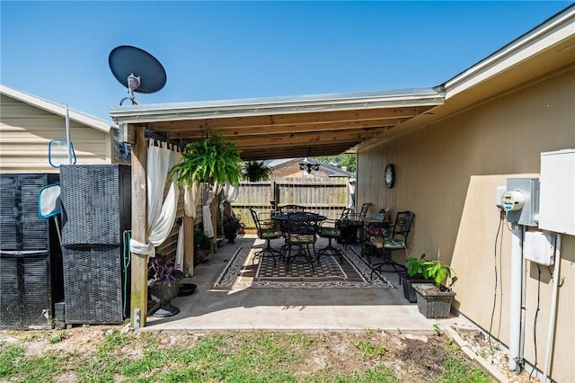 119 Misty Ln, Aransas Pass, TX 78336 - view of patio featuring outdoor dining space