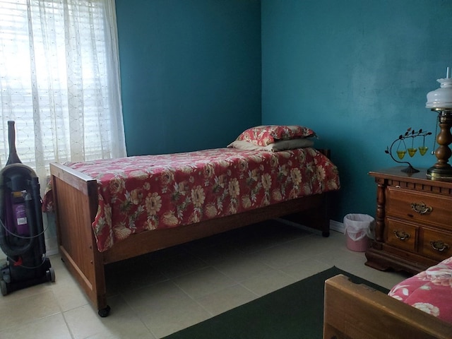 view of tiled bedroom