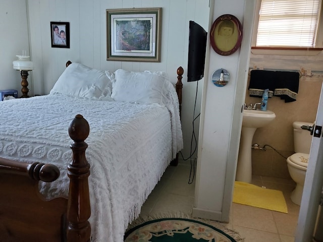 view of tiled bedroom