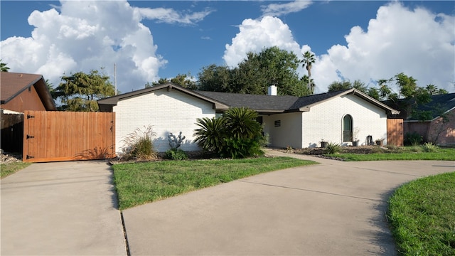 view of ranch-style home