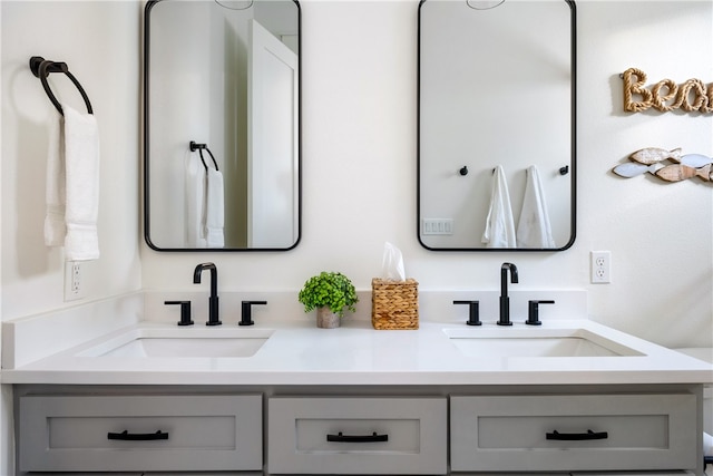 bathroom featuring vanity