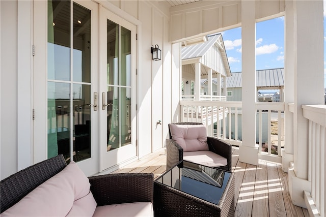 view of sunroom