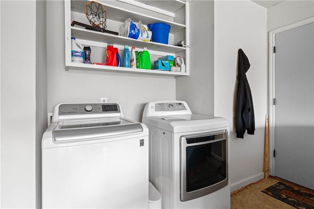 3029 White Bird Dr, Corpus Christi, TX 78415 - washroom with washing machine and clothes dryer