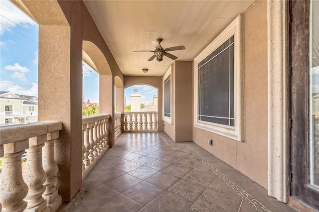 6522 Miranda Dr, Corpus Christi, TX 78414 - balcony featuring a ceiling fan