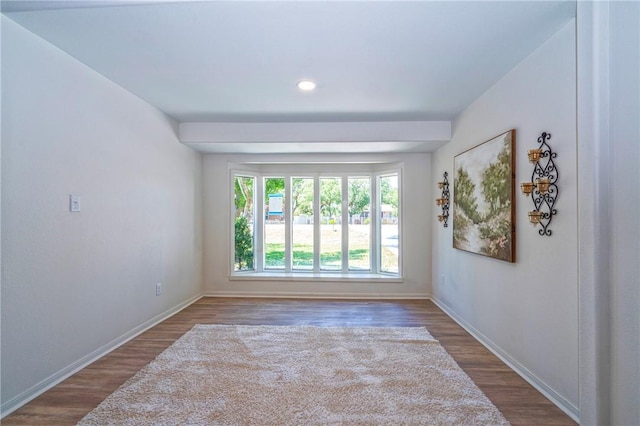 2322 Violet, Corpus Christi, TX 78410 - empty room with baseboards, wood finished floors, and recessed lighting