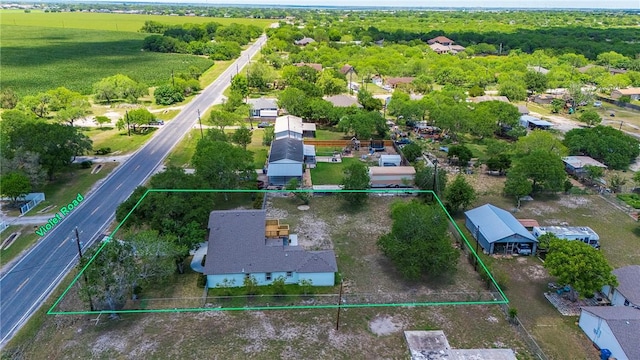 2322 Violet, Corpus Christi, TX 78410 - aerial view of property and surrounding area with property parcel outlined