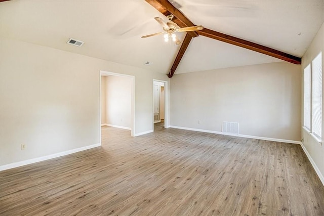 4113 Sierra St, Corpus Christi, TX 78410 - spare room featuring ceiling fan, wood finished floors, and baseboards