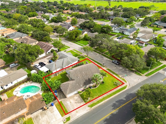 birds eye view of property