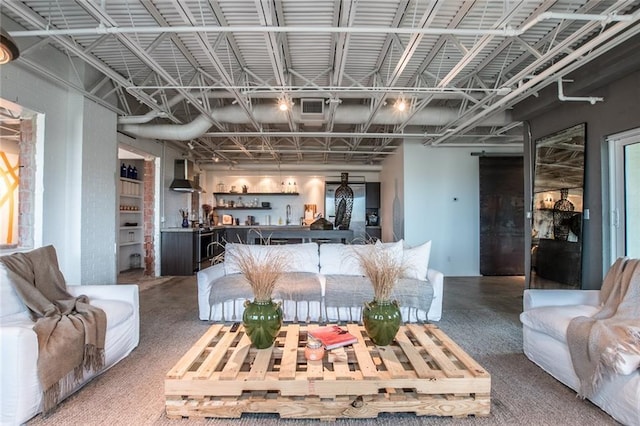 901 N Upper Broadway St Unit 206, Corpus Christi, TX 78401 - living room with bar area