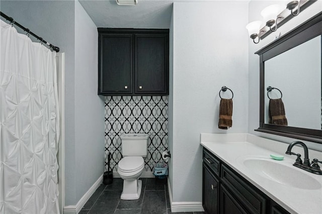 6906 Whalen Dr, Corpus Christi, TX 78413 - bathroom featuring vanity, tile patterned floors, and a shower with curtain