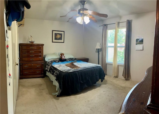 3101 Saskatchewan Dr, Corpus Christi, TX 78414 - carpeted bedroom with ceiling fan