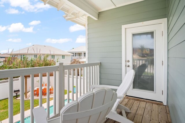 view of balcony