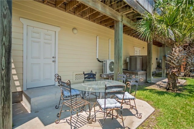 view of patio with ac unit