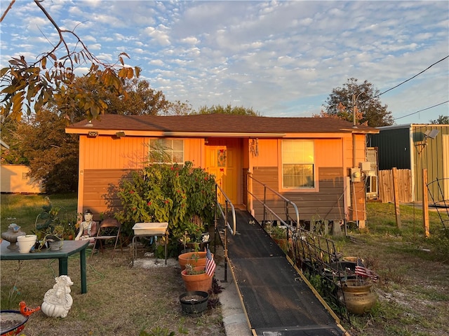 view of front of home