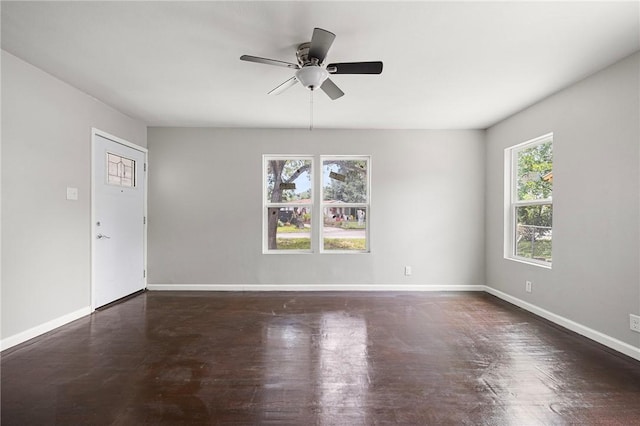 3740 Brooks Dr, Corpus Christi, TX 78408 - spare room with a ceiling fan and baseboards