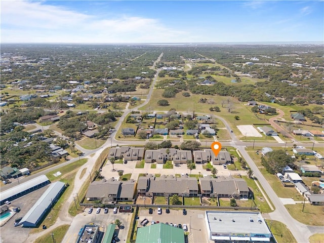 aerial view featuring a residential view