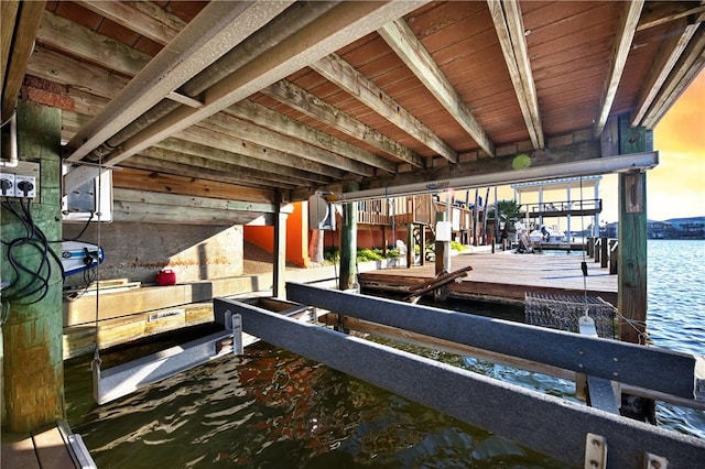 13953 Dasmarinas Dr, Corpus Christi, TX 78418 - dock area with boat lift and a water view