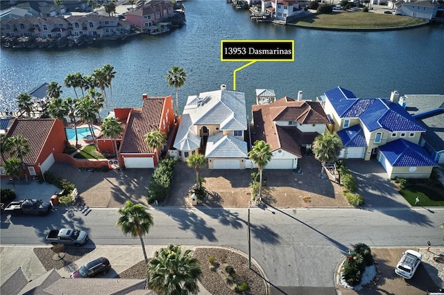 13953 Dasmarinas Dr, Corpus Christi, TX 78418 - aerial perspective of suburban area with a nearby body of water
