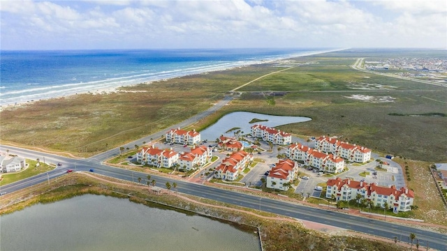 14721 Whitecap Blvd Unit 115, Corpus Christi, TX 78418 - aerial view of property and surrounding area featuring expansive beach