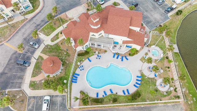 14721 Whitecap Blvd Unit 115, Corpus Christi, TX 78418 - bird's eye view of a pool