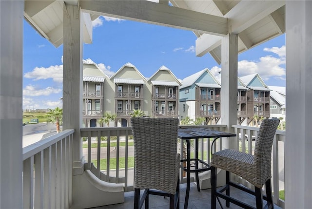 view of balcony