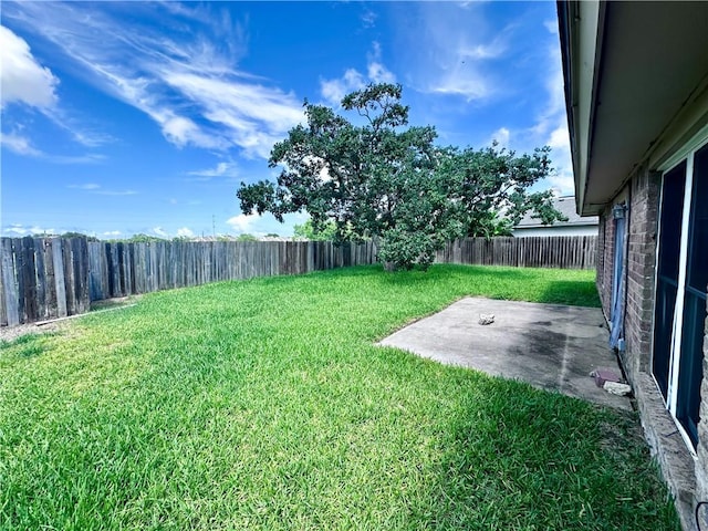 5406 Sugar Creek Dr, Corpus Christi, TX 78413 - fenced backyard with a patio