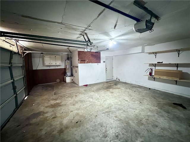 5406 Sugar Creek Dr, Corpus Christi, TX 78413 - garage featuring a garage door opener and secured water heater