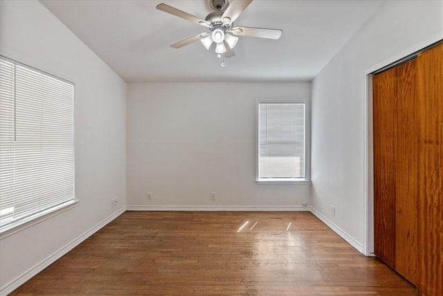 1009 Driftwood Pl, Corpus Christi, TX 78411 - empty room with wood finished floors and ceiling fan