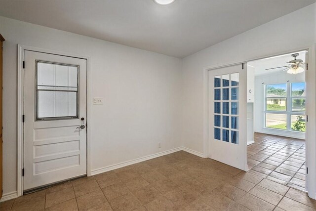 1009 Driftwood Pl, Corpus Christi, TX 78411 - doorway to outside featuring baseboards and a ceiling fan