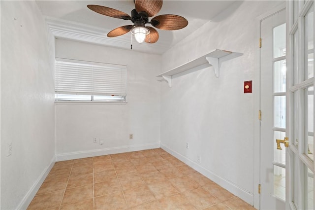 3101 Sylvan Crest Dr, Corpus Christi, TX 78415 - unfurnished room featuring ceiling fan and baseboards