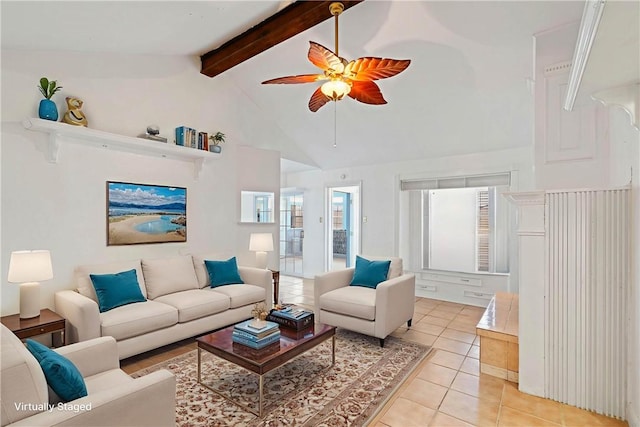 3101 Sylvan Crest Dr, Corpus Christi, TX 78415 - living room featuring light tile patterned floors and a ceiling fan