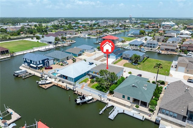 109 Tarpon Ct, Aransas Pass, TX 78336 - aerial view of residential area with a large body of water